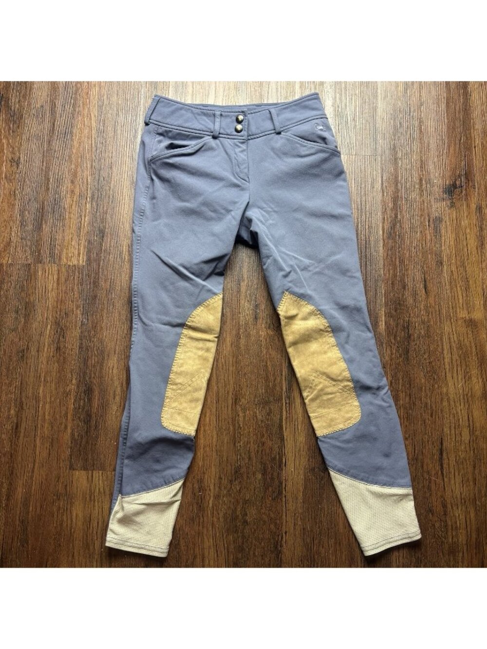RJ Classics Gulf Knee Patch Horseback Riding Breeches Blue Women’s Size 24R